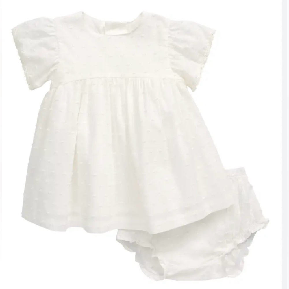 Oliver & Rain Swiss Dot Dress - 100% Org. Cotton - Size: 18mo. - NWOT!